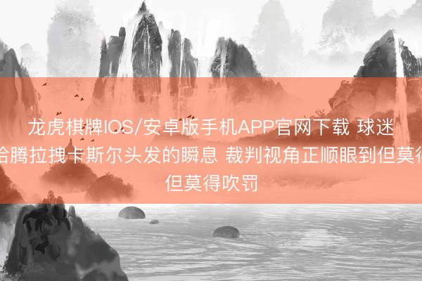 龙虎棋牌IOS/安卓版手机APP官网下载 球迷截到哈腾拉拽卡斯尔头发的瞬息 裁判视角正顺眼到但莫得吹罚